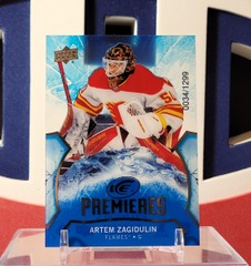 Artem Zagidulin 2020-21 - Ud Ice Premieres Rookie /1299 Upper Deck